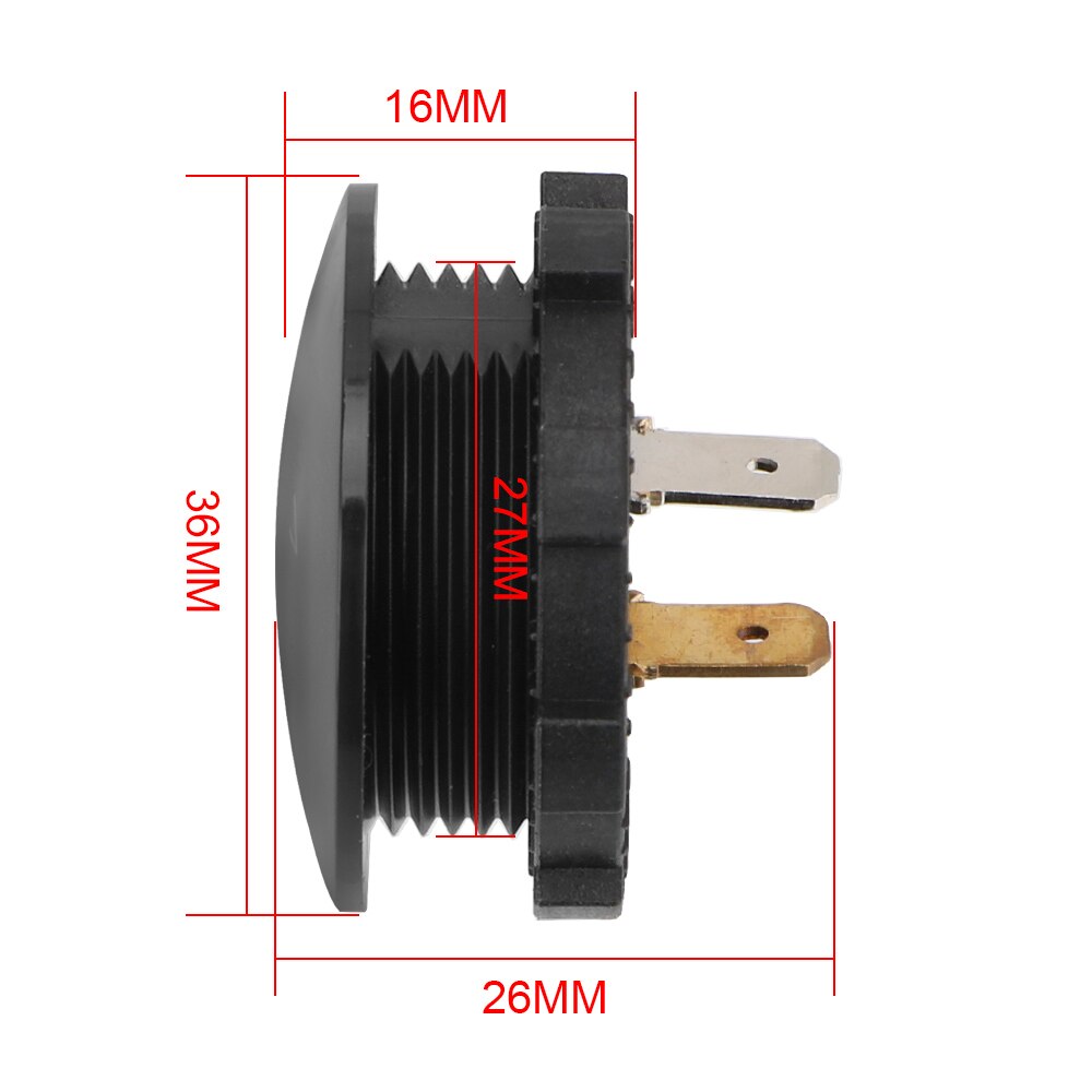 Mini Digital Spannung Auto Motorrad DC 12V-24V LED Meter Batterie Kapazität Display Voltmeter Amperemeter Für Auto auto Motorrad Boot