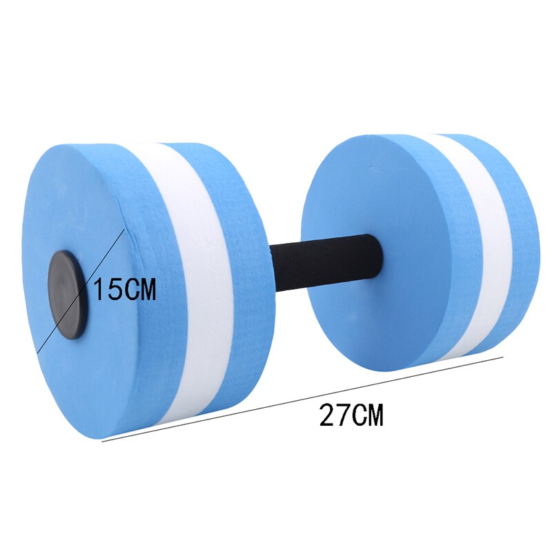 1Pcs EVA Water Aquatics Aerobics Dumbbell Weights Swimming Fitness Pool Exercise Workout Medium Aquatic Barbell Fitness Training