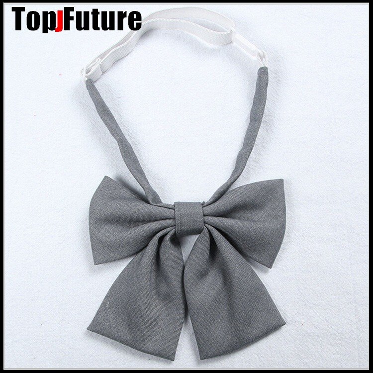Japanese School JK Uniform Bow Tie For Girls Butterfly Cravat Solid Color School Sailor Suit Uniform Accessories Flowers Tie: Lavender