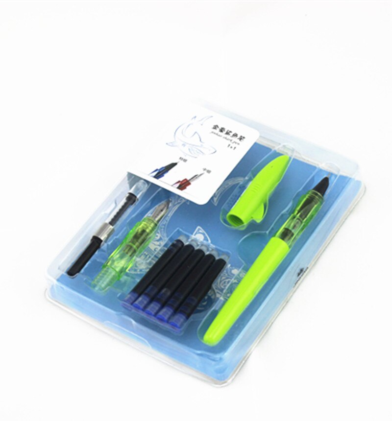 2 stücke Feder 5 stücke Blau tinte jinhao Serie Süssigkeit Farbe Brunnen Stift farbe serie neue Auflistung brunnen stift: D