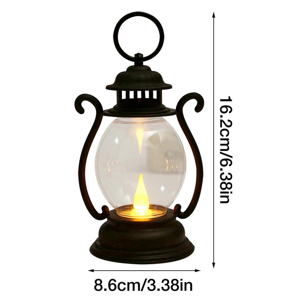 Portable LED Vintage Lantern Indoor Decor Lights Battery Powered for Home Xmas Year Navidad Ornaments: 10 W