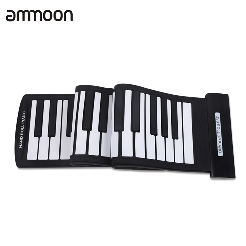 Portable 61 Keys Folding Piano USB MIDI Keyboard MIDI Conctroller Hand Electronic Piano