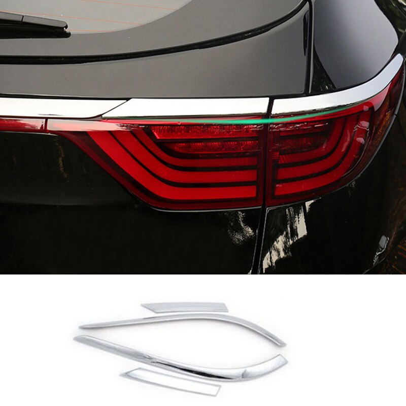 Car Styling Rear Tail Lights Frame Eyebrow Decoration Sticker Abs
