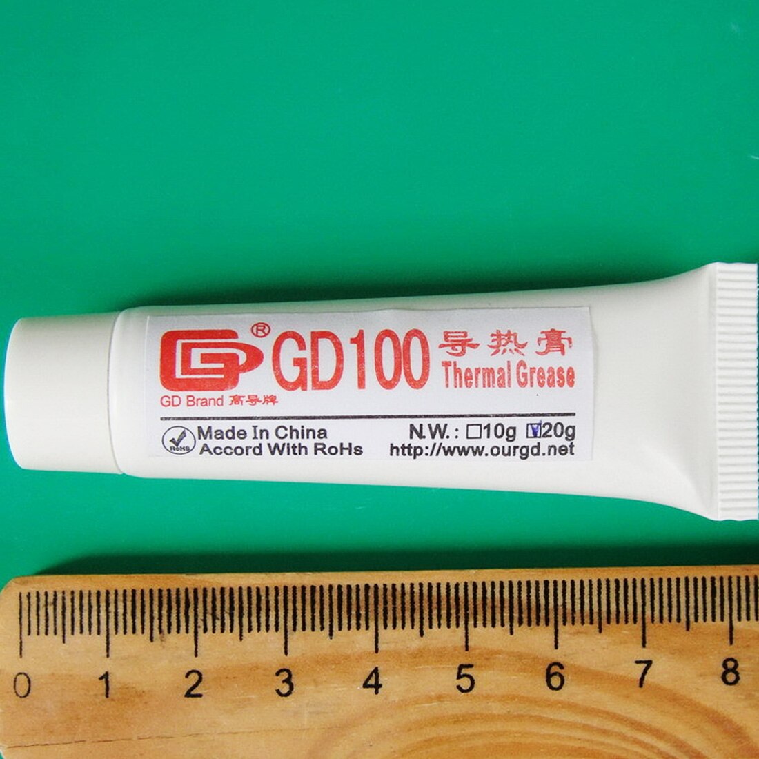 NOYOKERE graisse thermique GD100 dissipateur thermique plâtre avec adhésif blanc poids Net 20 grammes