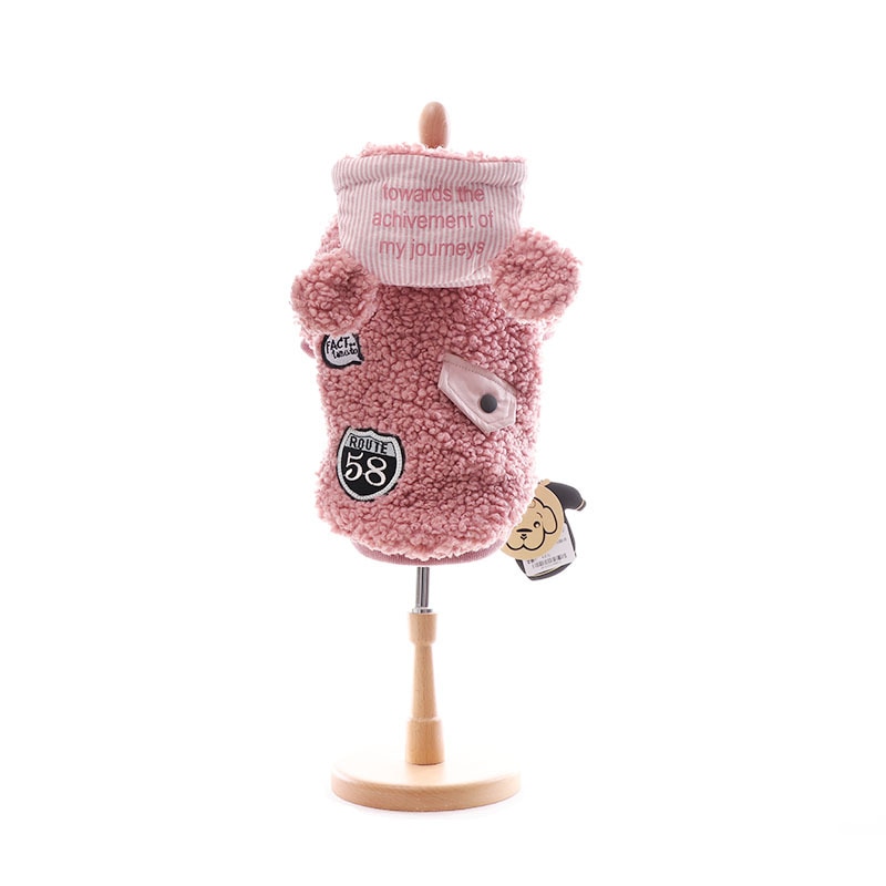 Longarm Plus Wintertrui voor heren, fluweel, dikke hoodie, gestreepte