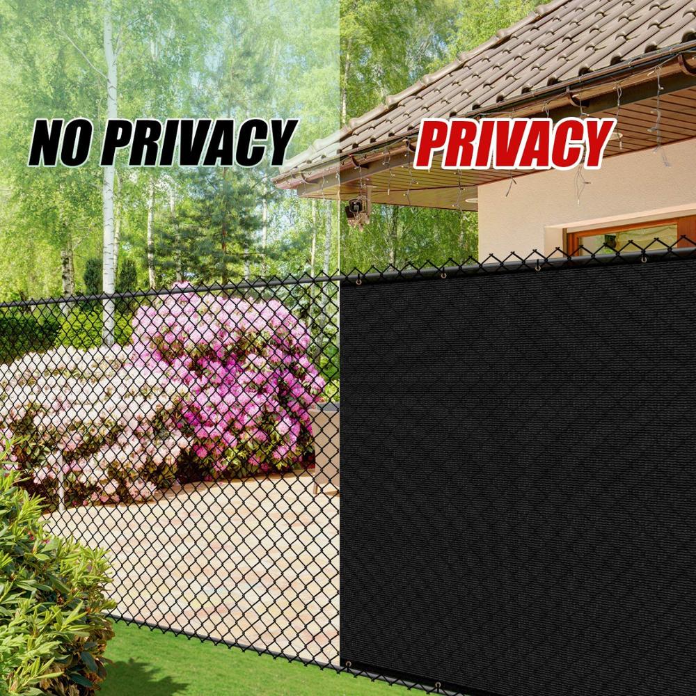 Black Privacy Screen Fence Mesh Windscreen ,Garden Fence Protection Privacy Balcony Fence Net for Patio, Backyard,Porch,Pool