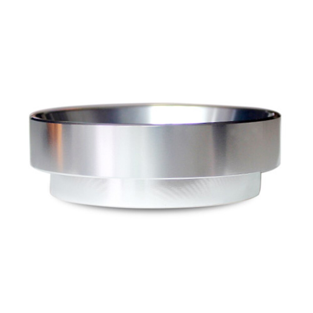 51/54/58mm magnetiske portafilter kaffe ring aluminium espresso doseringsring espresso kaffekværn dosering ring tragt kaffe: Sølv 58mm