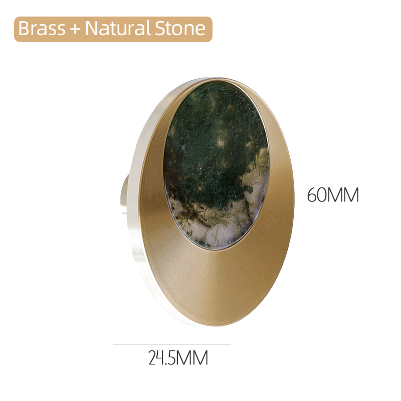 Brass Door Handles Stylish Modern Kitchen Cabinet Handle Simple Hooking Door Handle for Wardrobe Dresser: Natural D