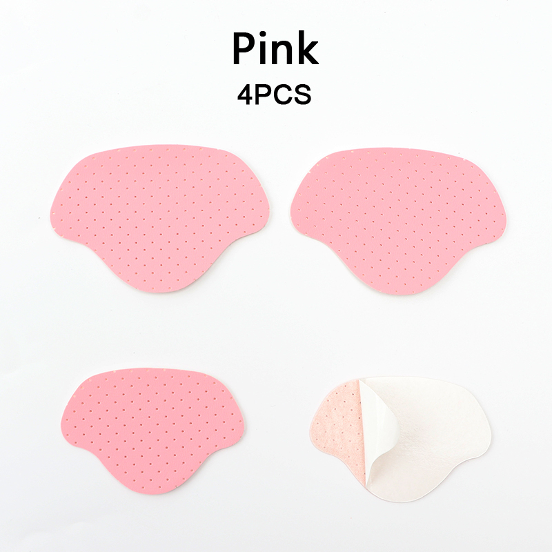 Subvención para reparación de talones zapatos adhesivos con agujeros plantillas para zapatillas parche almohadillas para talón pegatina protectora para talón insertos antidesgaste para el cuidado de los pies 4 Uds: Gris