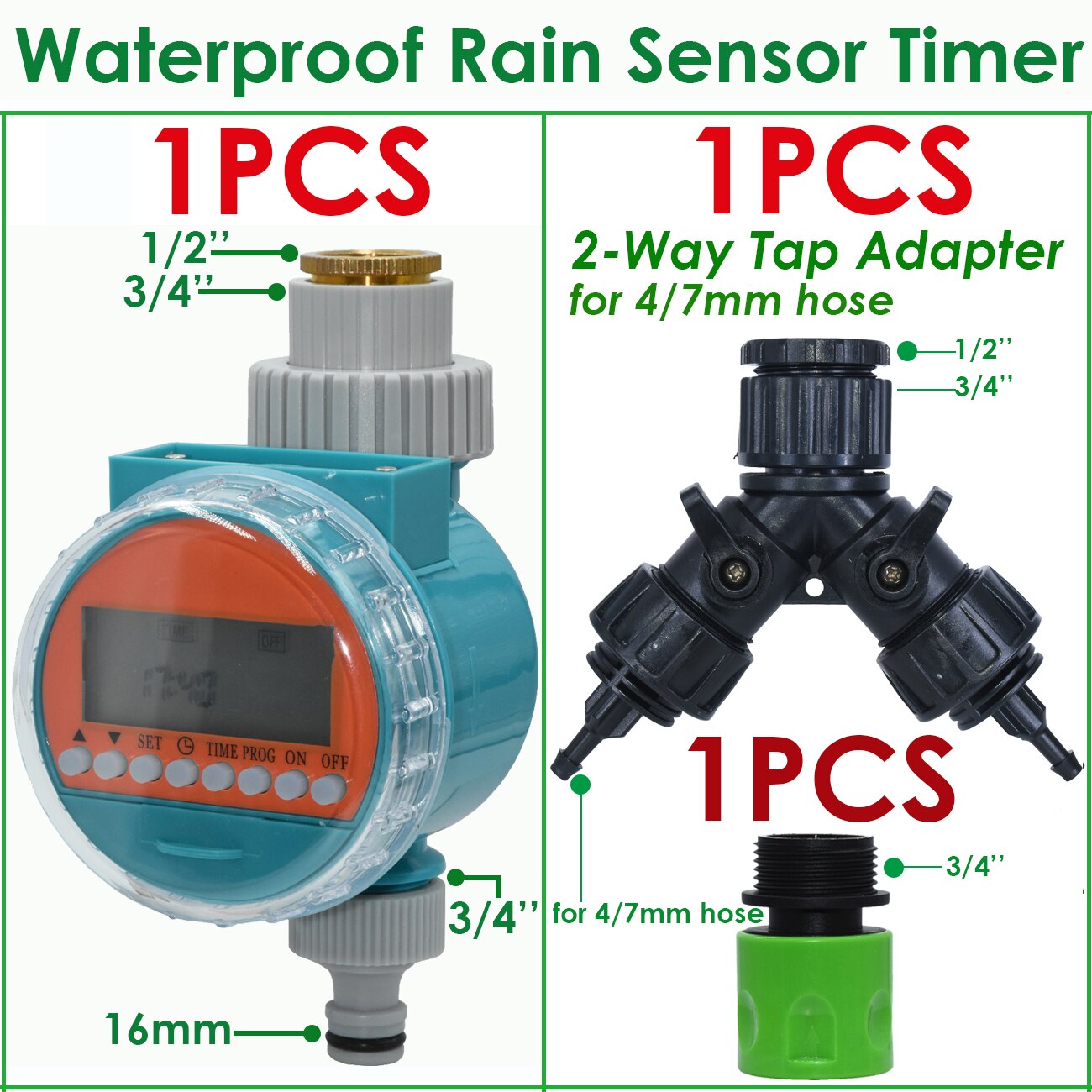 KESLA Waterproof Rain Sensor Water Timer Irrigation Automatic Garden Electronic Irrigator Watering Controller System Greenhouse: Waterproof Rain-G