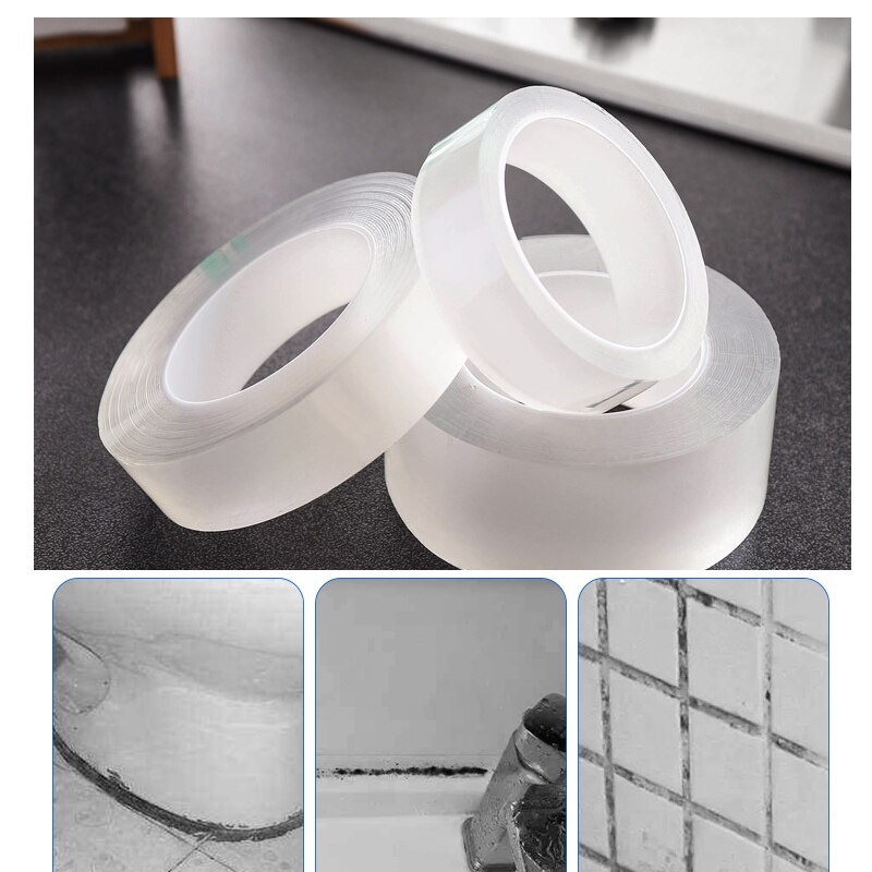 Wall Corner Line Sticker Ceramic Sticker PVC Waterproof Kitchen Tape Bathroom Accessories Self Adhesive Transparent Stickers