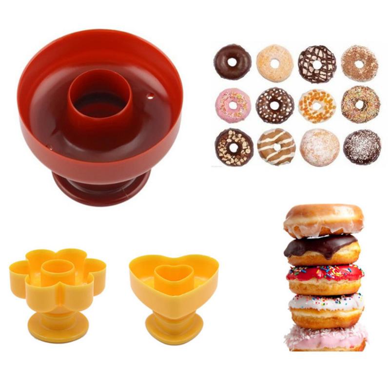 1 Pc Diy Tool Donuts Maker Mold Food Grade Plastic Donuts Maker Cutter Fondant Decor Cake Broed Desserts bakkerij