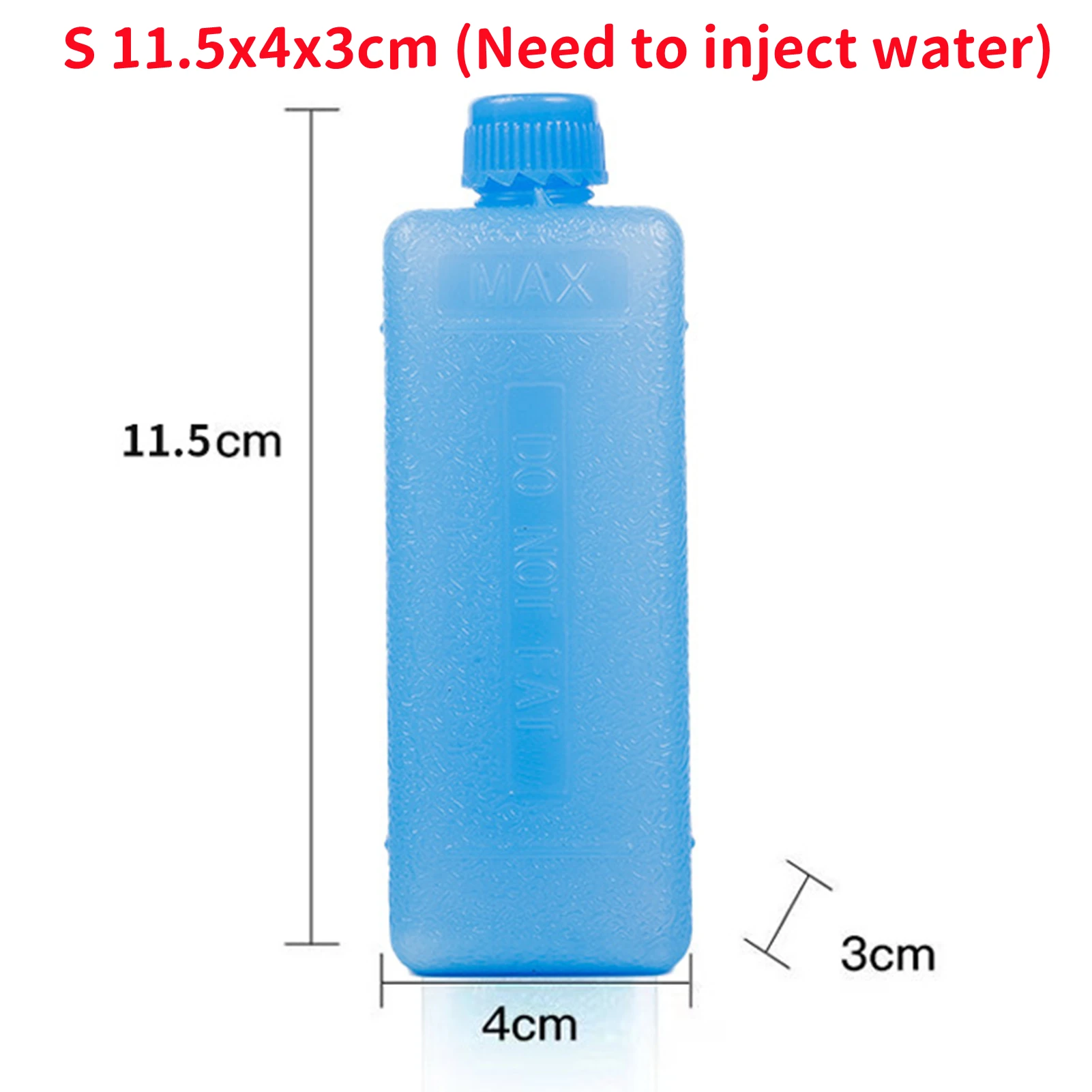 1 Stuk Ijs Pack Herbruikbare Gel Koude Vriezer Doos Water Injectie Kristallen Doos Voor Lunchboxen Picknick Reizen Vers Voedsel Cake Opslag: Rood
