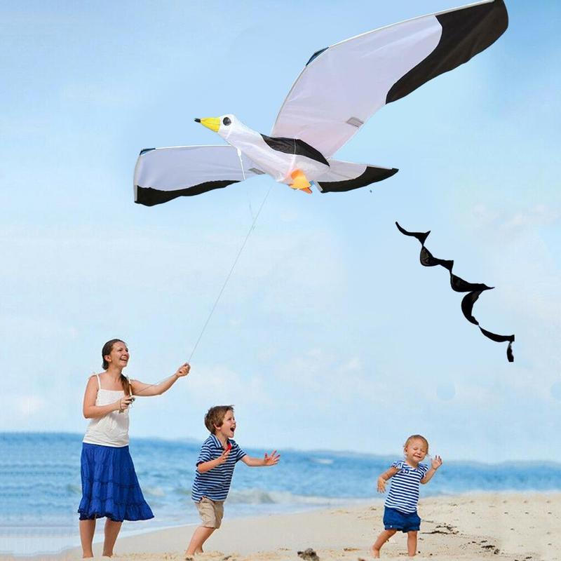 3d mås drake utomhus flygande leksaker hopfällbar mås bästa drakaktivitet utomhus drakflygande leksak familj rolig mås för  p7 d 4