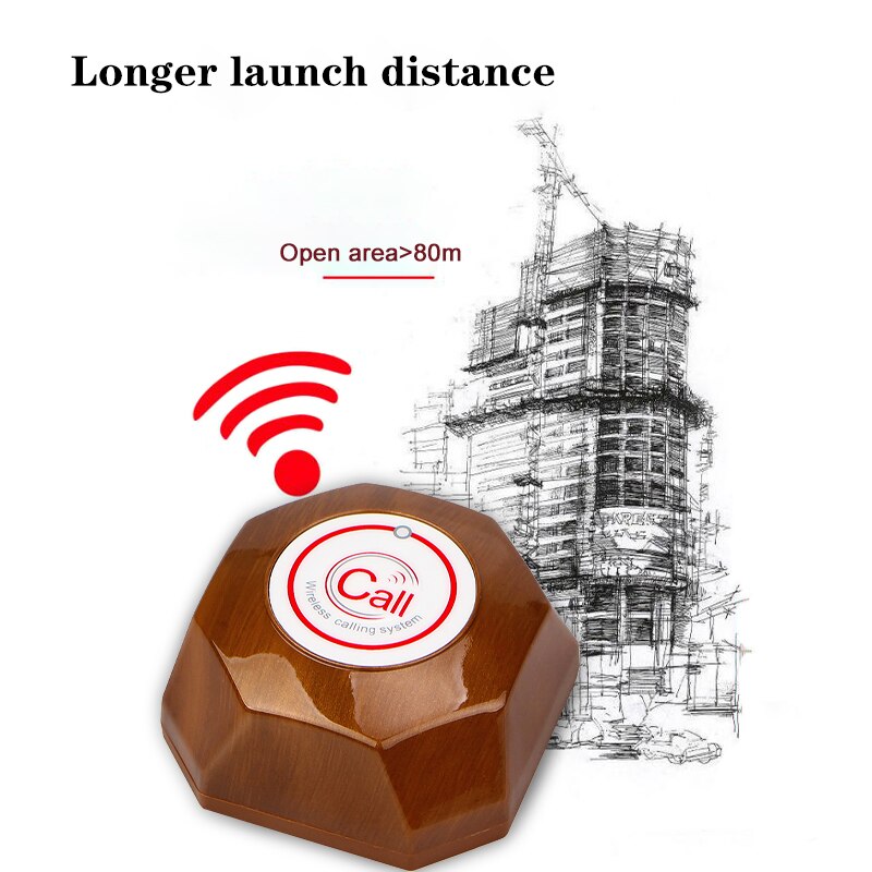 Retekess T133 433MHz Call Button Transmitter Call Bell Pager for Wireless Calling System Restaurant Equipments F9426A