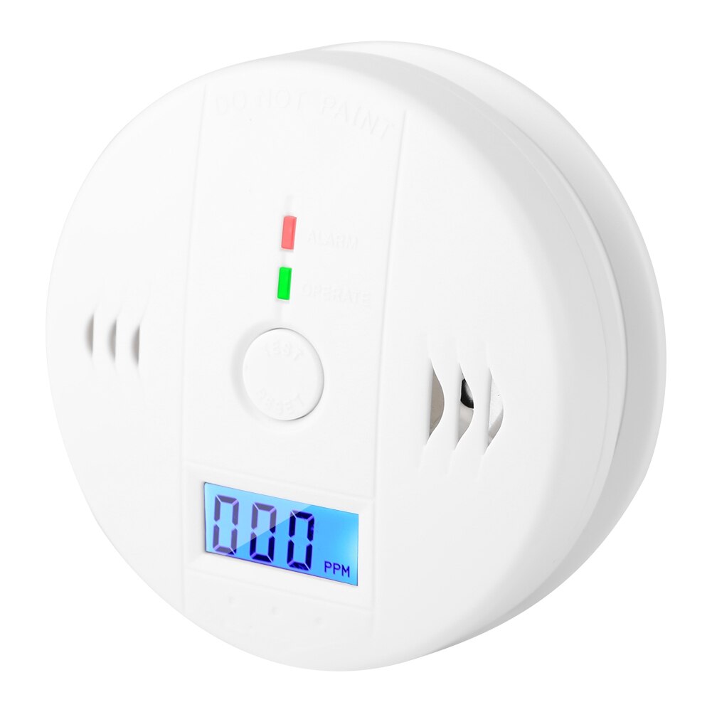 Carbon Monoxide Alarm CO Smoke Intelligent Sensor Poisoning Gas Warning Detector