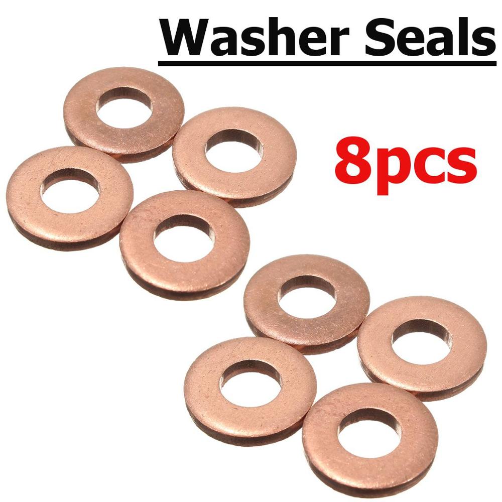 4pcs/8pcs Injector Copper Washer Seals O-Ring For Peugeot / Citroen 1.6 HDI - 198173: 8pcs