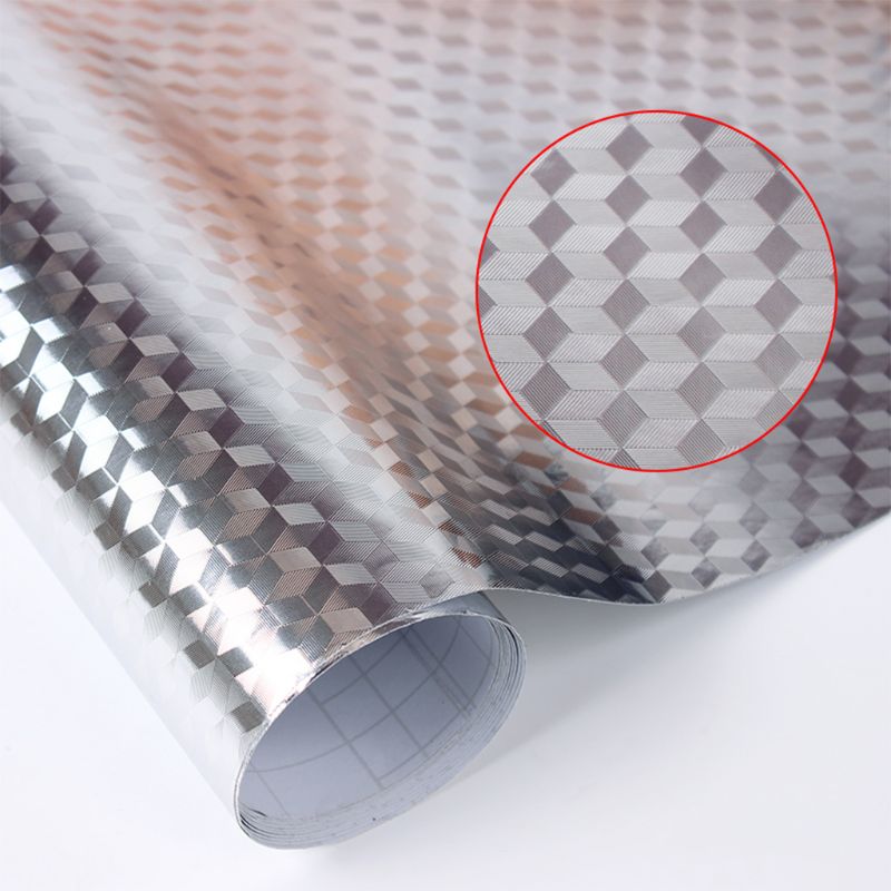 100cm Aluminiumfolie Keuken Stickers PVC Muursticker Maison Decoratie Sticker Zelfklevend