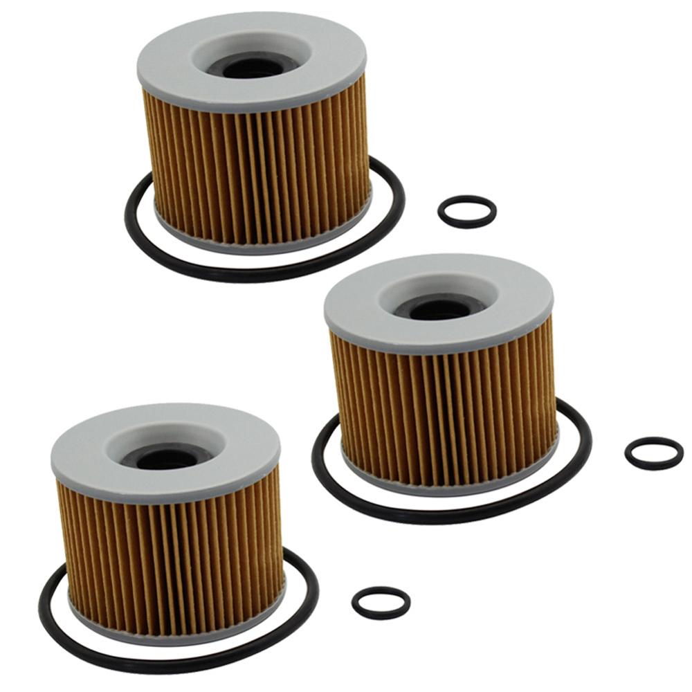 Oil Filter for KAWASAKI GPZ 550 1981 GPZ600R GPZ 600 1985-1989 GPZ750 GPZ 750 1982-1989 GPZ900R GPZ 900R 1984-1996 98-03: 3pcs-yellow