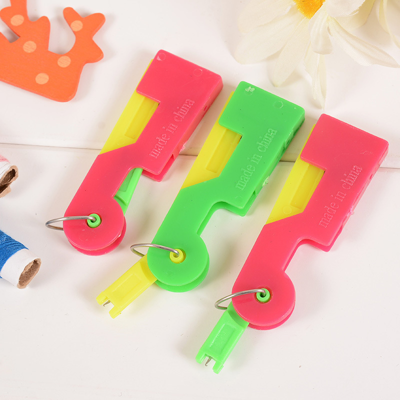 2pcs Use Tool Automatic Needle Threader Stitch Insertion Tool Elderly Guide Needle Easy Device Automatics Thread Sewing Supply