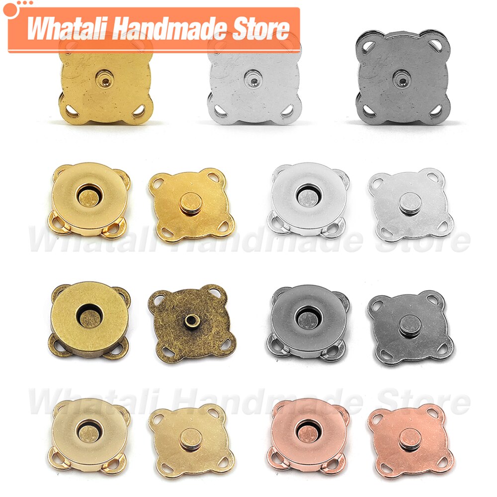 5 sätze/los Magnet Schnalle Metall Druckknöpfe Knöpfe DIY NäHenne Bekleidungs Zubehör Materialien Brieftasche Handwerk Taschen Schnalle 10mm-18mm
