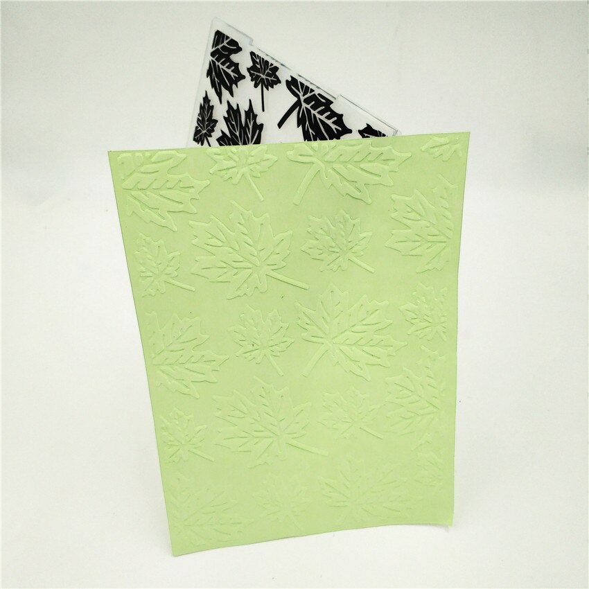 10.5x14.5cm maple leaf Embossing folders Plastic bump Scrapbooking DIY Template Fondant indentation Cake Photo Album Card Make