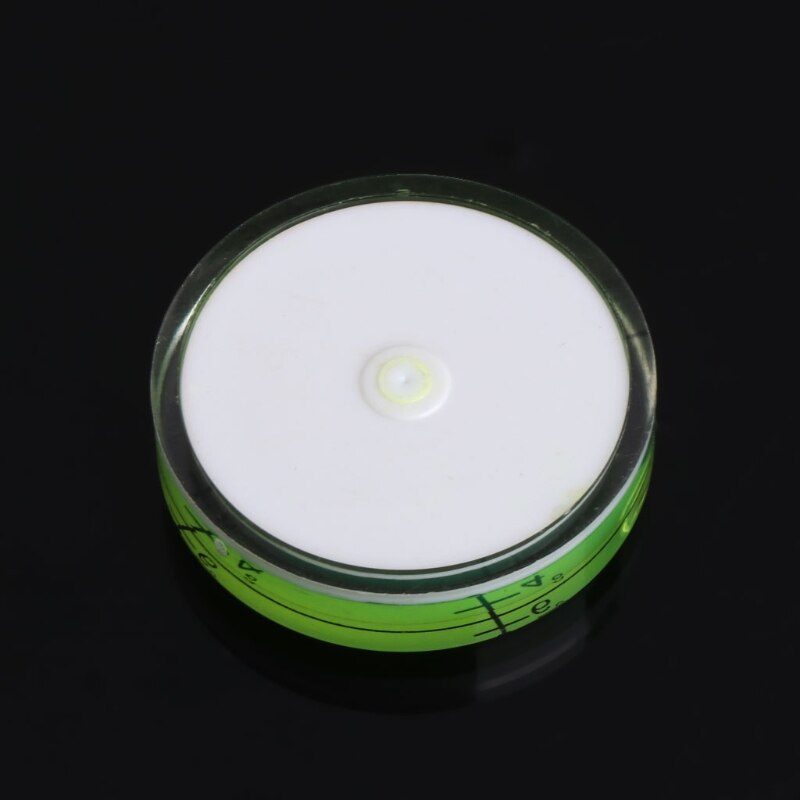 1Pc Bulls-eye Bubble Degree Marked Surface Spirit Level For Camera Circular 32x7mm W315