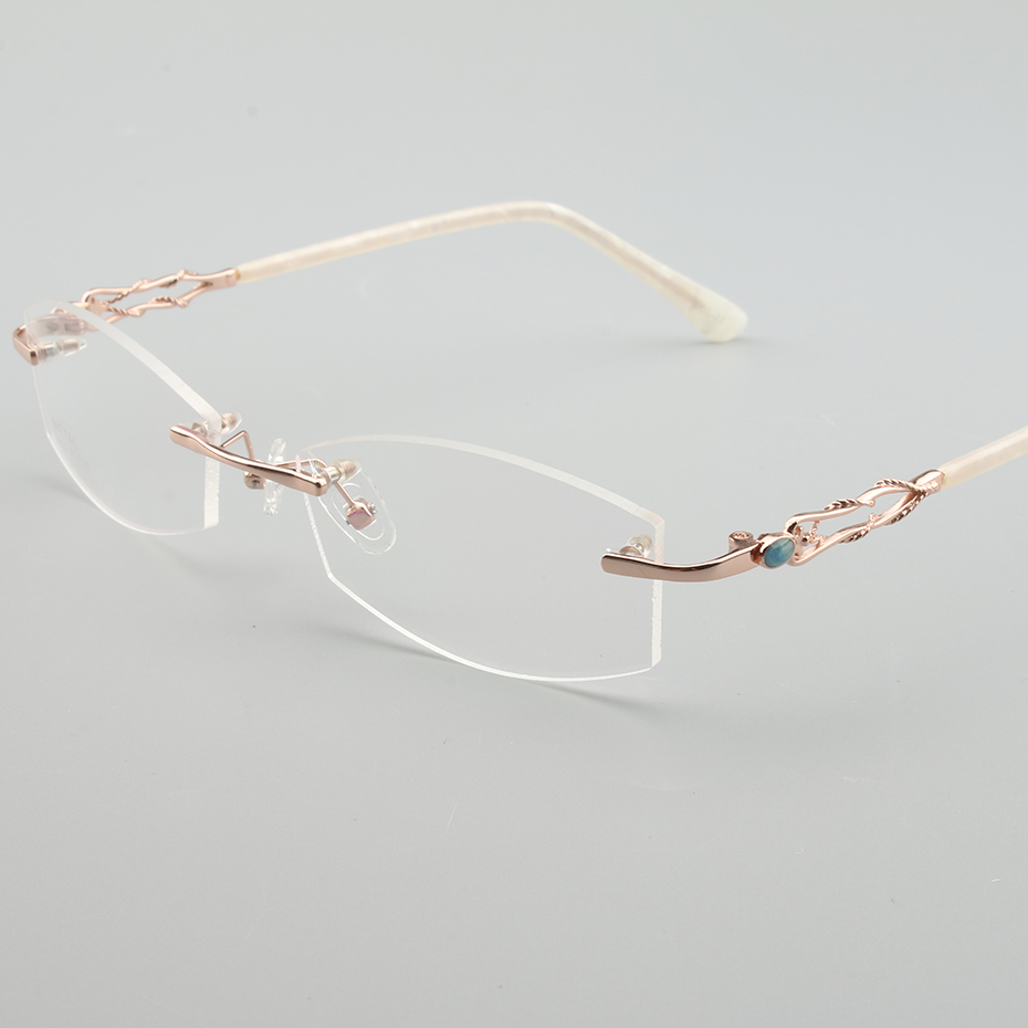 Montures de lunettes légères sans bords pour femmes, nouvel arrivage à la , myopie, Prescription optique, #3057