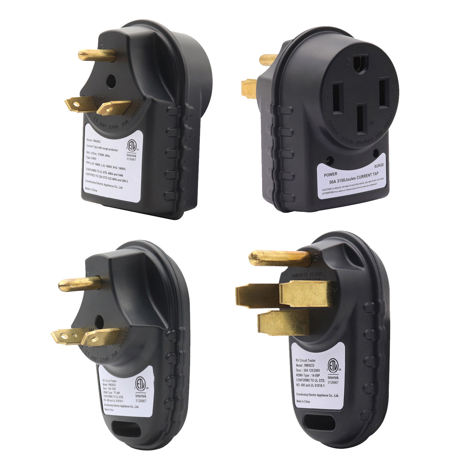 RV Power Tester/ Surge Protector, Surge Protection Circuit Analyzer Receptacle Tester for RV Trailer Camper