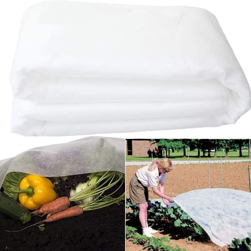 Plant Covers Row Cover Garden Fabric Frost Cloth Blanket for Raised Beds Outdoor Vegetable Winter Protection Accessories