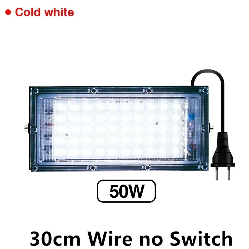 2Stck Flutlicht 50W 100W LED Flutlicht Weiß Warmes Licht AC 220V 230V IP65 Wasserdichte scheinwerfer Außen Beleuchtung Boden Lampe: Gelb