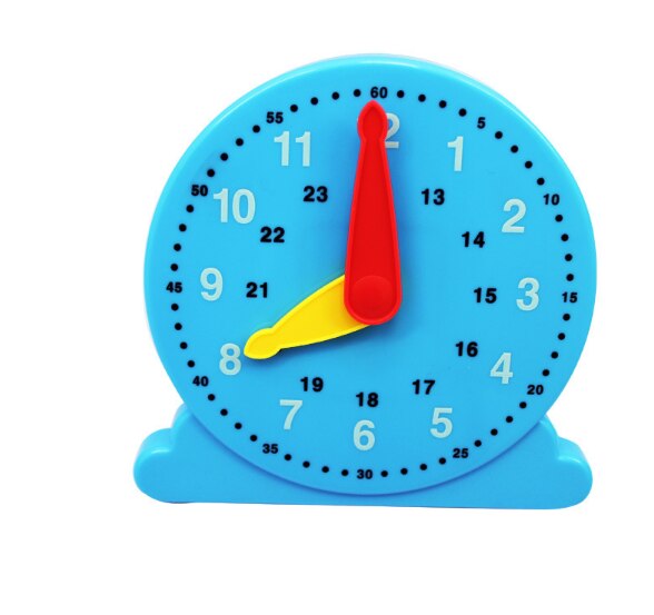 2 Kleuren Klok Baby Educatief Speelgoed Voor Kinderen Leren Tijd: Blue One