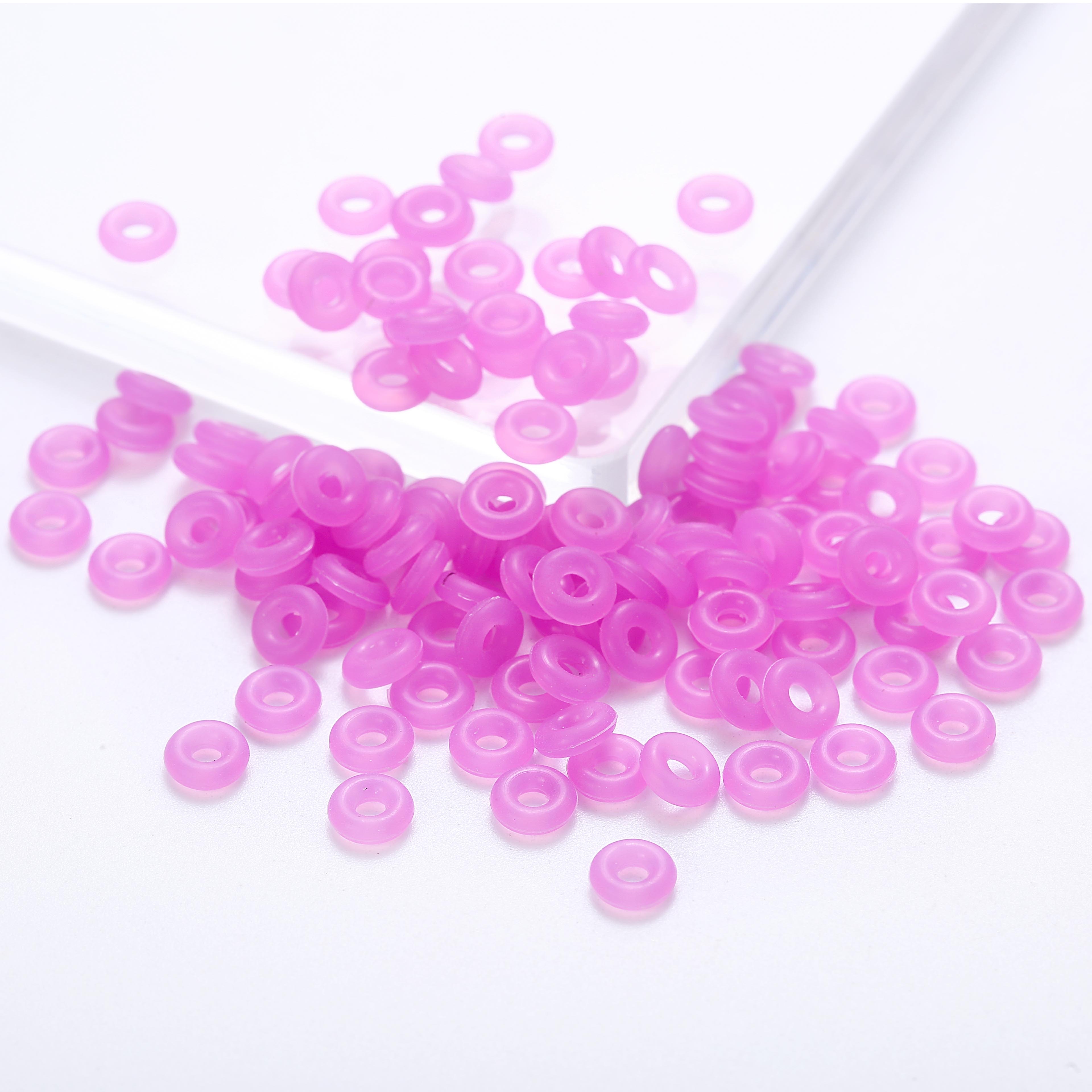 20/50/100Pcs Colorful Rubber Clip Charms Safety Stopper Bead Fits Original Charm for DIY Bracelets Necklaces Jewelry Making