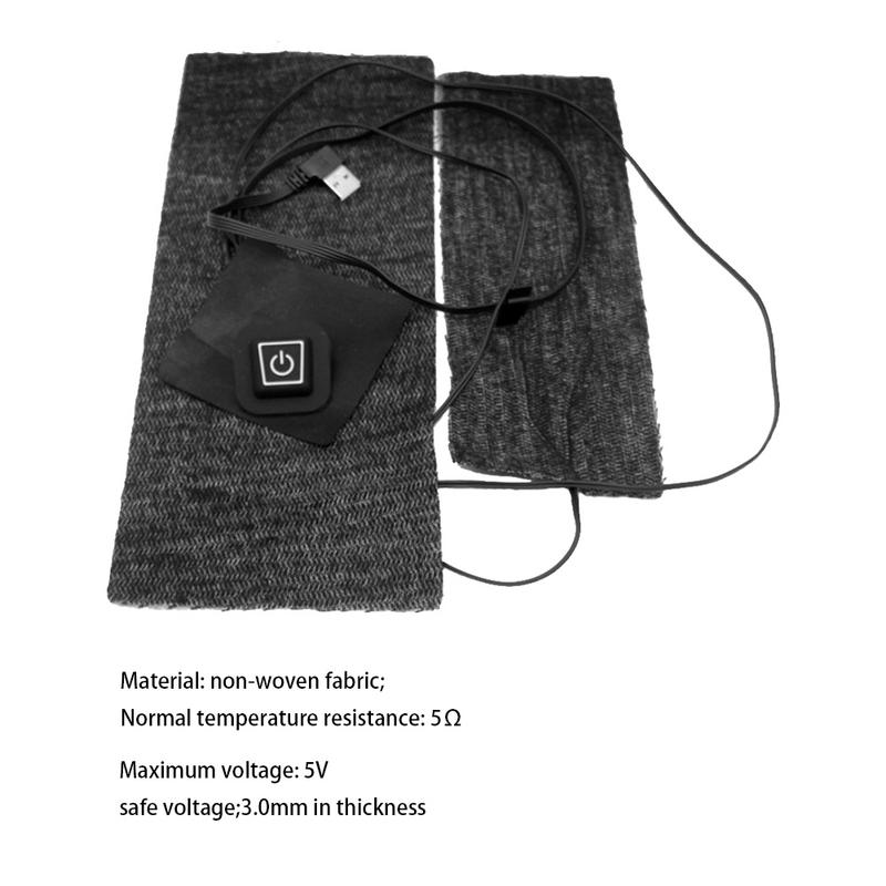 Elektrische verwarmingsmat, oplaadbaar via usb, verwarmingsdoek, kledingvest, kniebeschermers, riemen, verwarmingsdoek