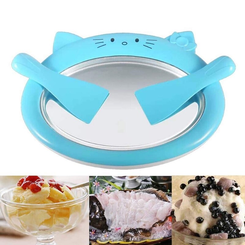 Ice Cream Maker Instant Yogurt freeze Pan Ice Roll Time Pan for Healthy Homemade Rolled Ice Cream freeze Yoghurt