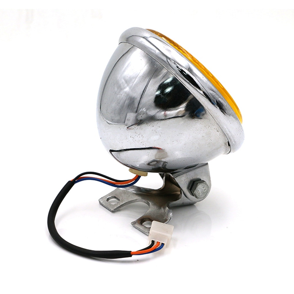 5" inch Motorcycle Headlight Amber LED Light 35W 12V Round LED HeadLamp For Cafe Racer Moto Accessories