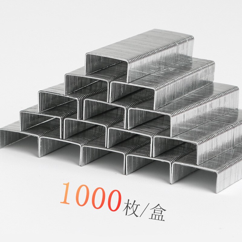 Juego de grapas para 24/6, suministros de oficina, grapas convencionales, modelo Universal, grapadora pequeña, 1000 unids/caja