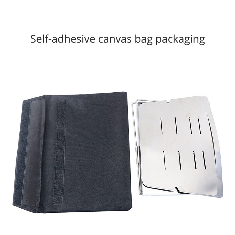 Outdoor Barbecue Grill Campfire Stove Stainless Steel Folding Grill Camping Picnic Wood Burning Stove BBQ Bonfire Charcoal Stove