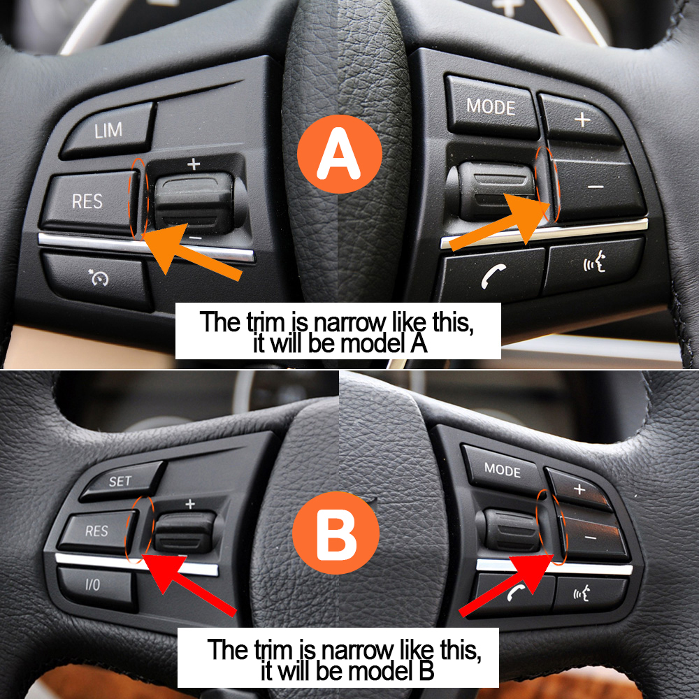 Car Multi-Function Steering Wheel Control Switch Button Sets For 1 3 5 6 7 Series F20 F22 F30 F34 F36 F10 F11 F07 F12 F01 F02