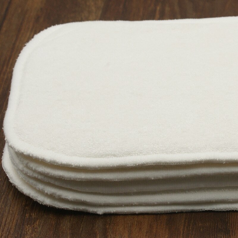 4 layer Thicken Bamboo Insert For Baby Cloth Diaper Nappy Natural Bamboo Washable Reuse Thickening Superfine Bamboo Fiber