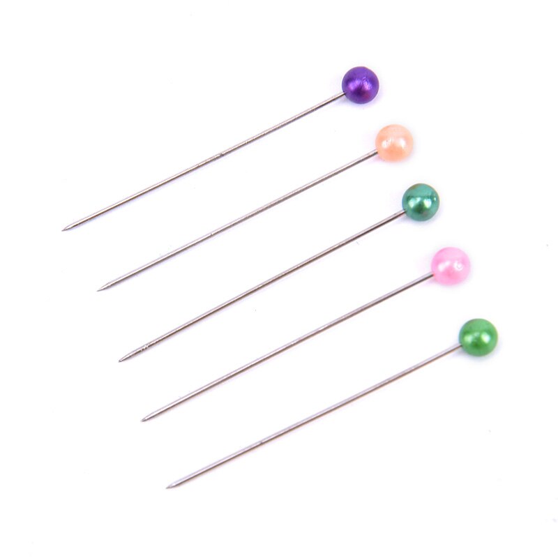 100 unids/lote DIY cabeza de perla Extra larga alfileres de confección boda ramillete floristería herramienta de coser