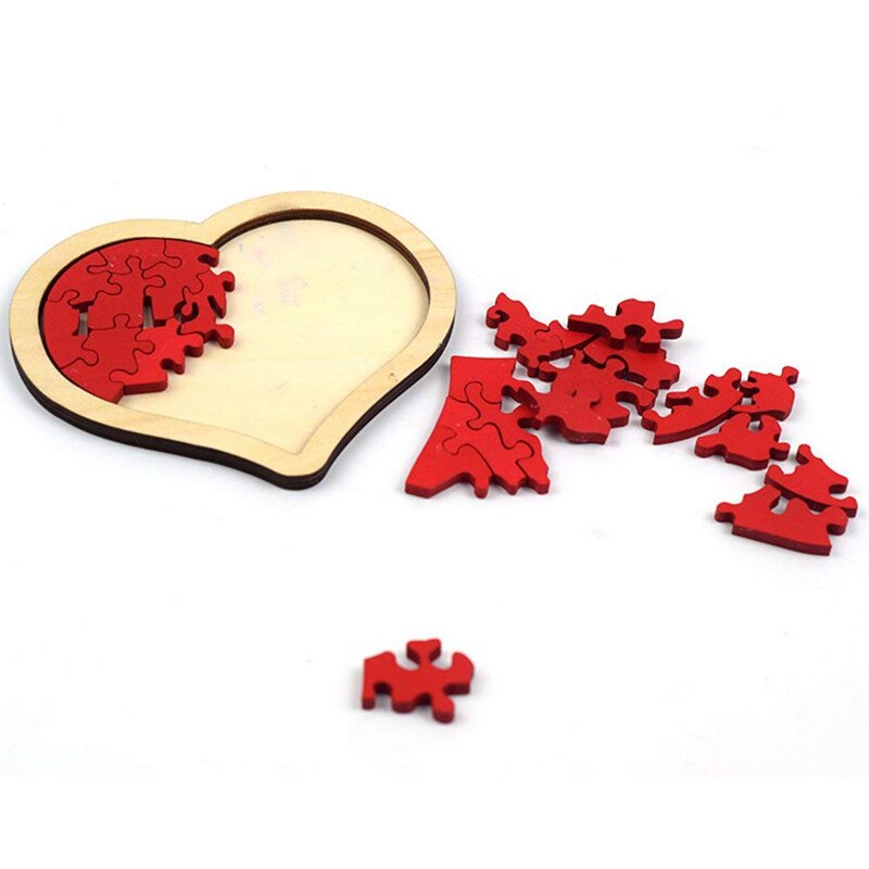 Houten Liefde Hart Patroon Puzzel Set Kinderen Ontwikkeling En Onderwijs Speelgoed Houten Legpuzzels Voor Kinderen Volwassenen