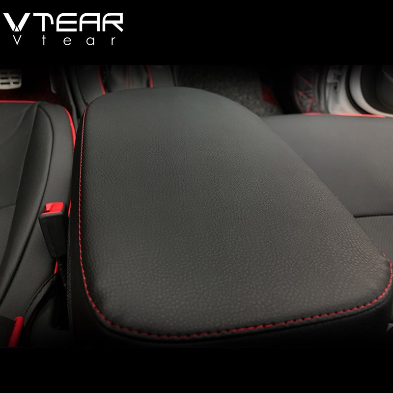 Vtear for hyundai encino kona accessories sentral armleneboksdeksel lærbeskyttelsesmatte interiørdesign styling