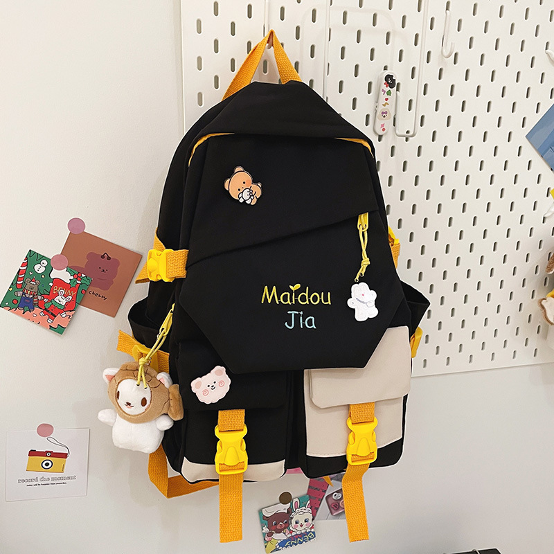 2022 Women Backpacks Waterproof Multi-Pocket Nylon School Backpack for Student Female Girls Kawaii Laptop Book Pack for Girl