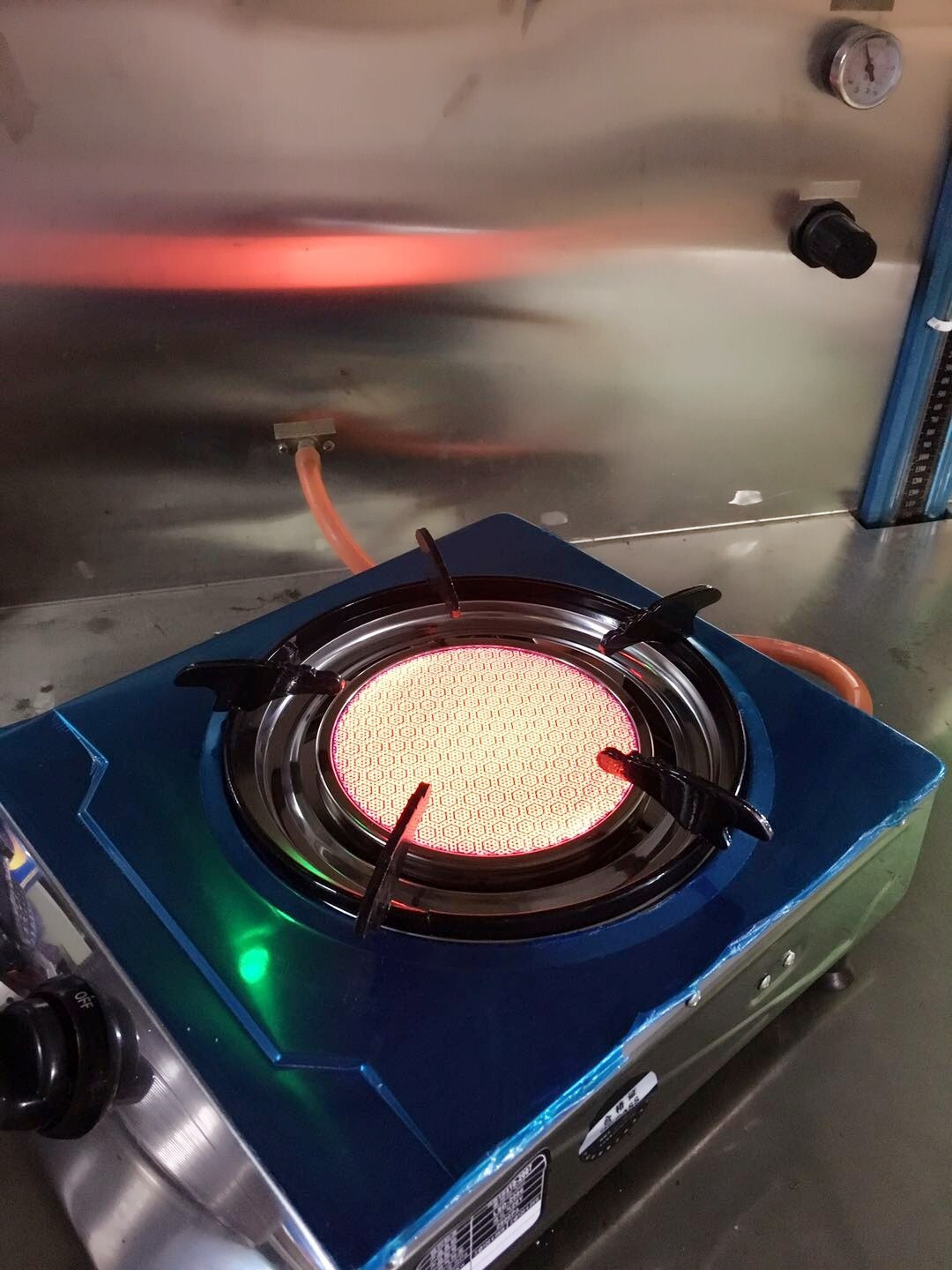 Cuisinière à gaz de pétrole liquéfié de cuisinière à gaz de feu féroce économiseuse d'énergie de ménage cuisinière simple infrarouge d'acier inoxydable de bureau