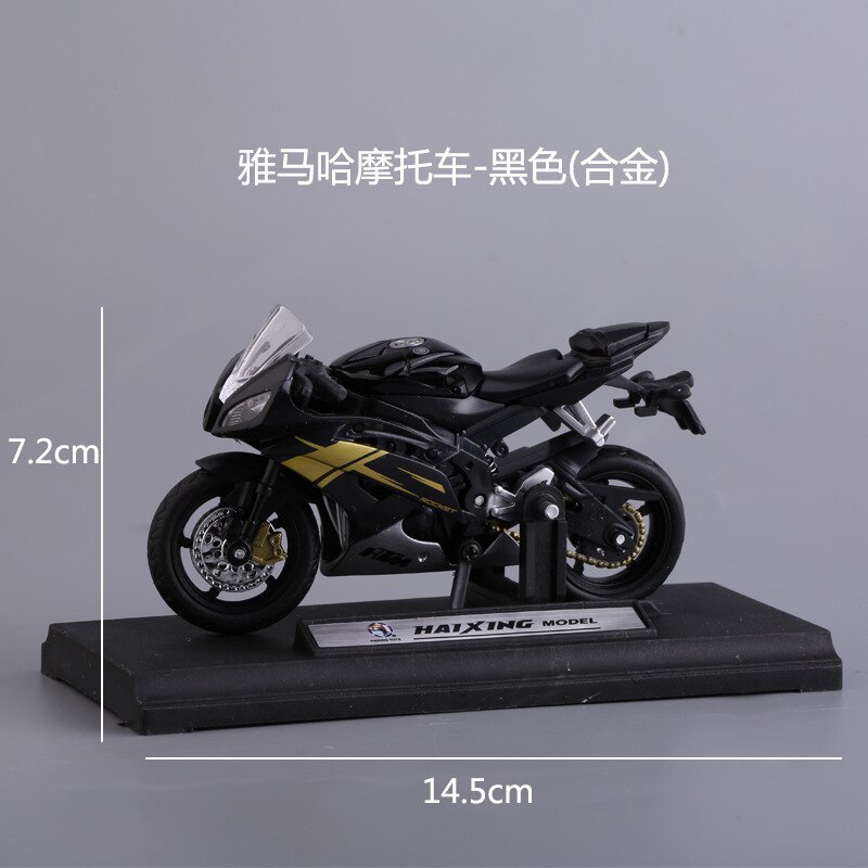 Locomotiva 1:18 Della Lega Del Motociclo Locomotiva mo xing wang hong cayi Da Forno Decorazione di Scena Decorazione Della Torta di Compleanno: Yamaha Motorcycle  nero  Alloy 