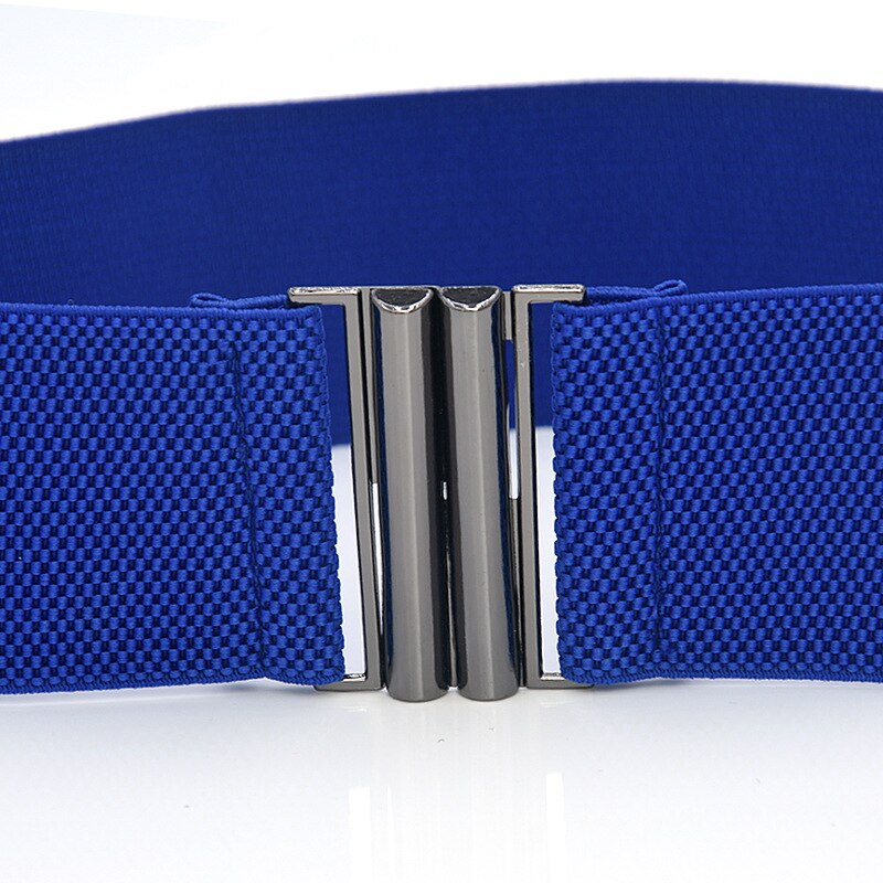 Henreda-Cinturón de vestir para mujer, cinturón de Cintura elástica ancha, accesorios de faja ancha elástica, corsé de cintura, hebilla de Metal,
