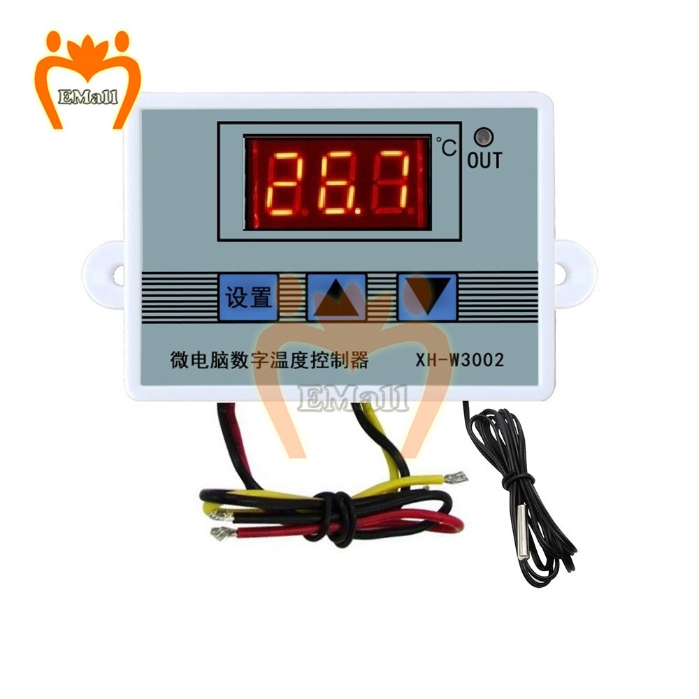 XH-W3002 W3002 Ac 110V-220V Dc 24V Dc 12V Led Digitale Thermoregulator Thermostaat Temperatuur Controller schakelaar Meter