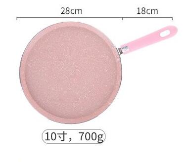 Large Crepe Pan 6/8/10 Inch Non-Stick Scratch-Resistant Forged Aluminum Pancake Pans Batter Spreader Included: 10 inch