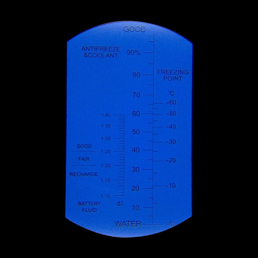 Yieryi medidor de água de etilenoglicol, ferramenta medidor de eletrólise, anticongelamento, ponto de congelamento, refratômetro detector de concentração